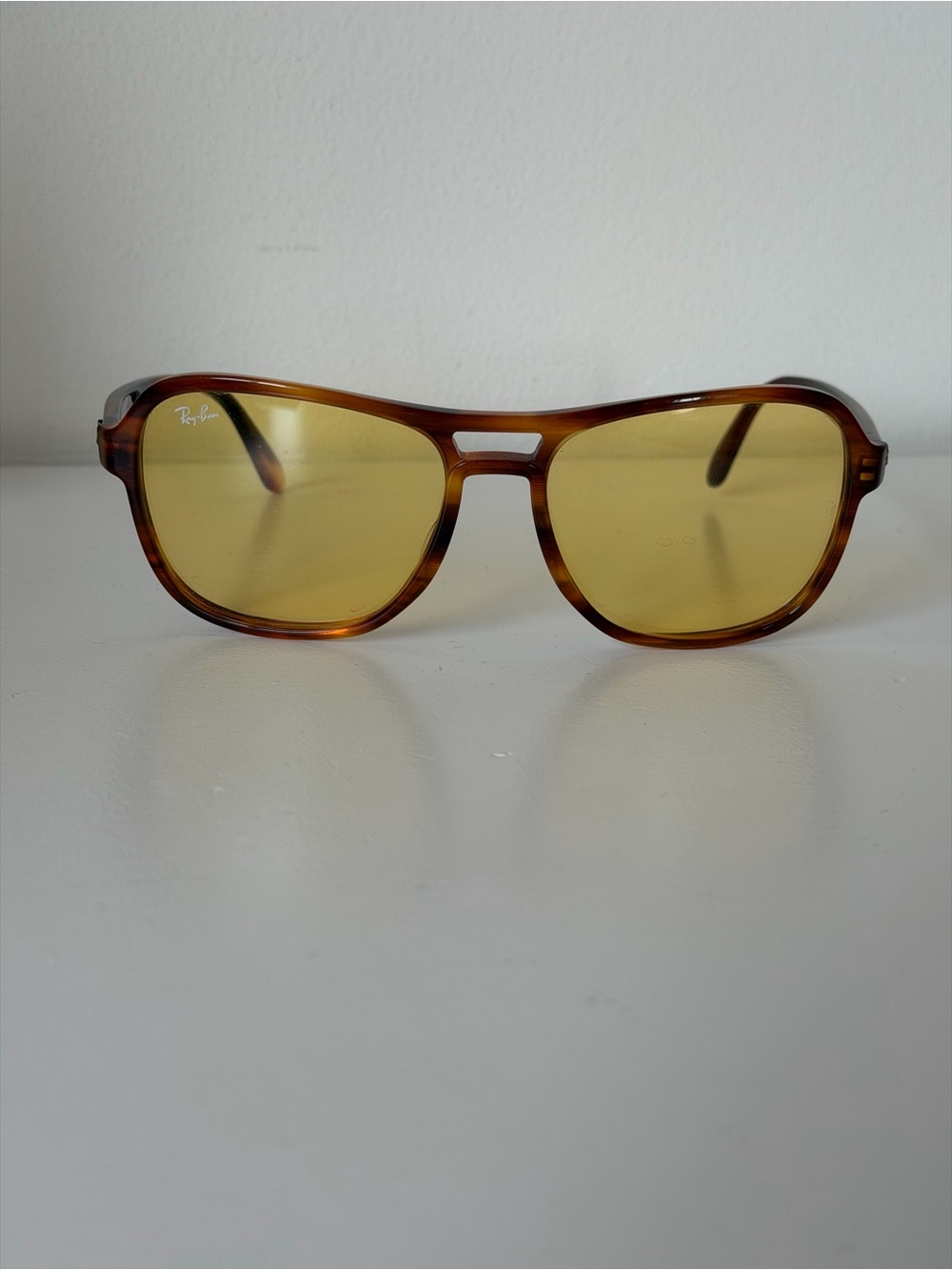 Ray-Ban Tortoiseshell Frame Yellow Lens Sunglasses RB4184 710/51